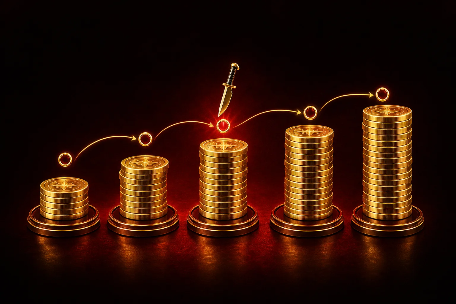 Wagering Calculation for Knife Drop Free Spins at National Casino and Wazamba