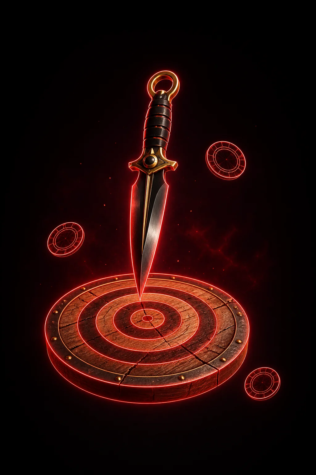 Start the free Knife Drop demo - screen showing virtual balance